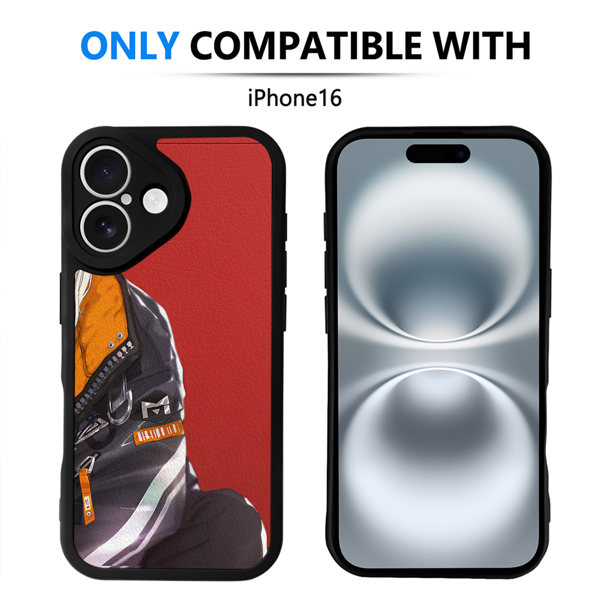（画像用） ハイキュー!! Haikyu!! 【iPhone 16シリーズ対応】シリコンスマホケース（レザー調） 材質：シリコン